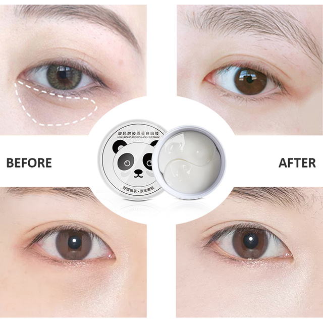 Relieves Pressure and Reduces Wrinkles,Revitalises and Refreshes Your Skin Under Eye White Collagen Gel Mask By Factory Pice 