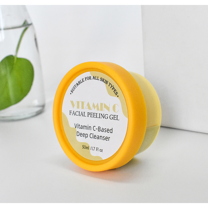 Vitamin C Exfoliating Vegan Facial Peeling Gel with Vitamin E By Custom LOGO