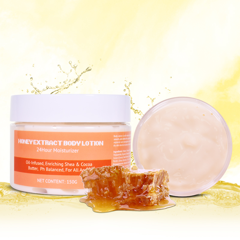 Private Label Skin-Soothing Moisturizer Honey Cream Moisturizing Lotion For Treatment Relief - Itchy, Dry Skin Healing 