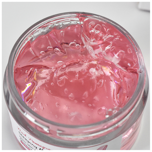 Custom Hydrating Plump, Smooth, & Brighten Skin Red Pomegranate Overnight Sleeping Mask 