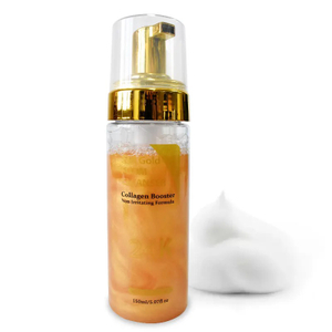 Pore Cleansing 24K GOLD Collagen Foam Facial Mousse Cleanser Infused with Argan oil By Factory Wholesale 