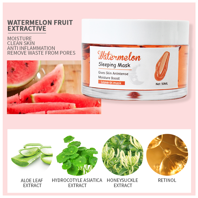 Watermelon Night Treatment Overnight Resurfacing Mask for Smooth, Glowing, Even-Toned Skin