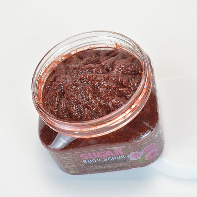 Private Label Rose Natural Exfoliating Whitening Organic Body Scrub