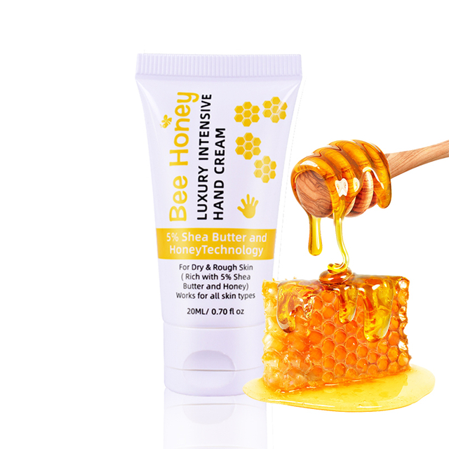 OEM ODM Travel Size Honey Shea Butter Nourishes Very Dry Hands, Protects Skin Hand Cream 