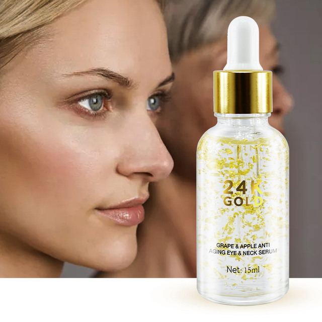 Grape&Apple Stem Cell 24K Gold Anti Aging Grape&Apple Stem Cell 24K Gold Anti Aging Eye&Neck Serum By LIRAINHAN