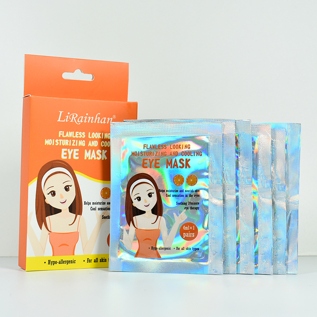 OEM Natural Orange Cooling Sleeping Mask Pads Under Eye Patches 