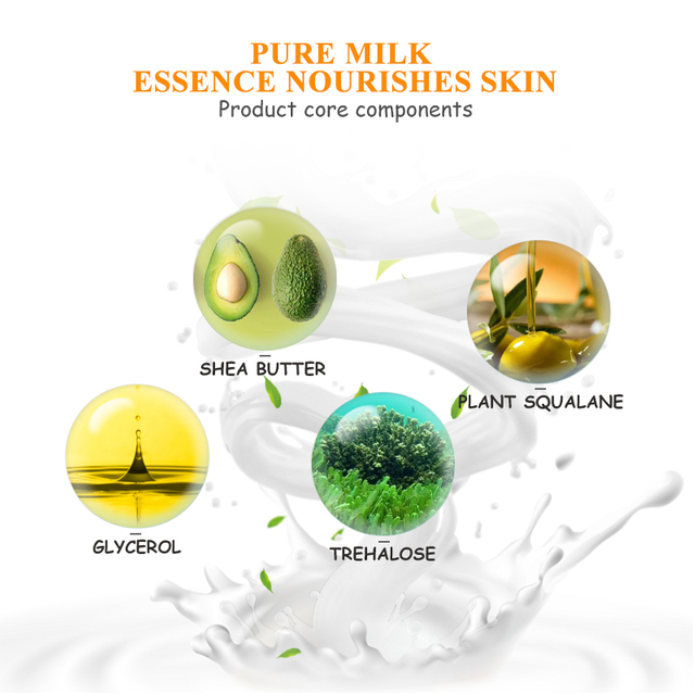 Private Label Cleanser+Day and Night Cream,Face Milk Skin Care Sets For Moisturizing Nourish Repair Hydrating & Smooth Firm Brighten Skin