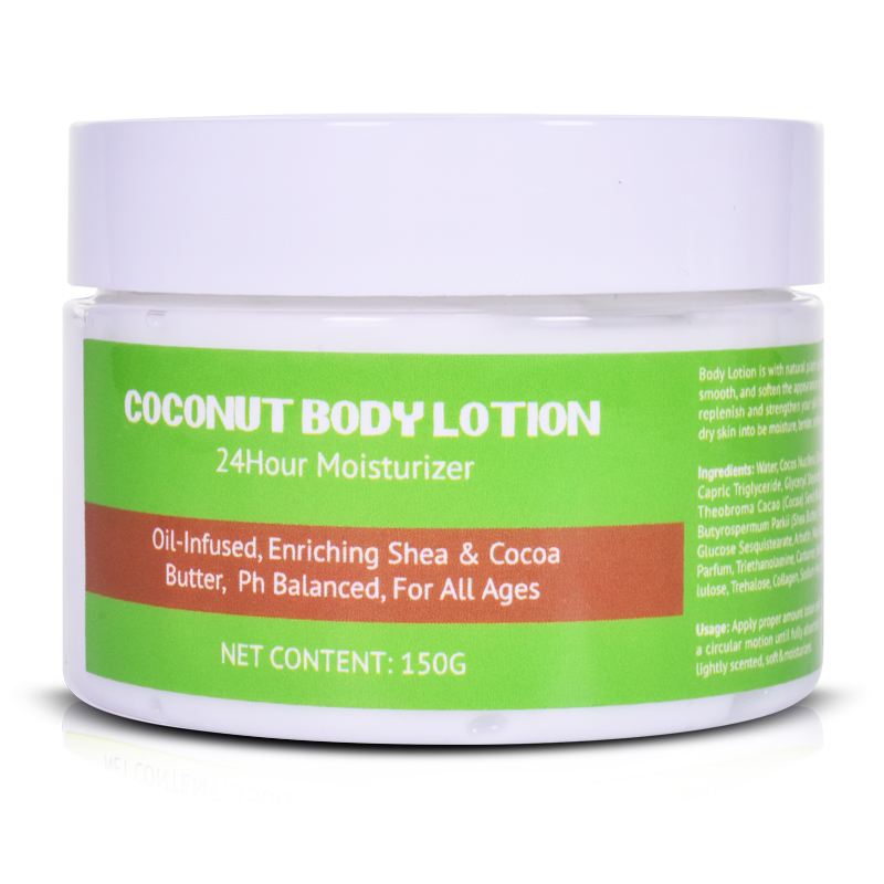 Private Label Hand & Body Moisturizer with Vitamin E Coconut Oil Formula Body Lotion 