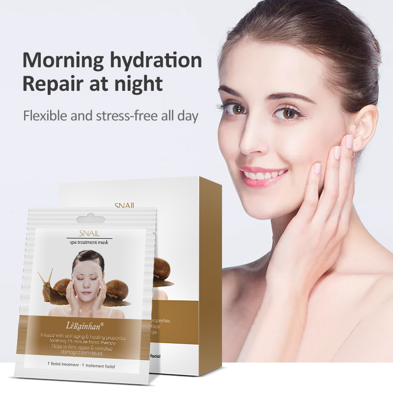  Custom Anti-Wrinkle Skin Care Anti-Aging Sheets Pack Hydration Deep Moisturizing Facemask Hydrating Beauty Snail Mask