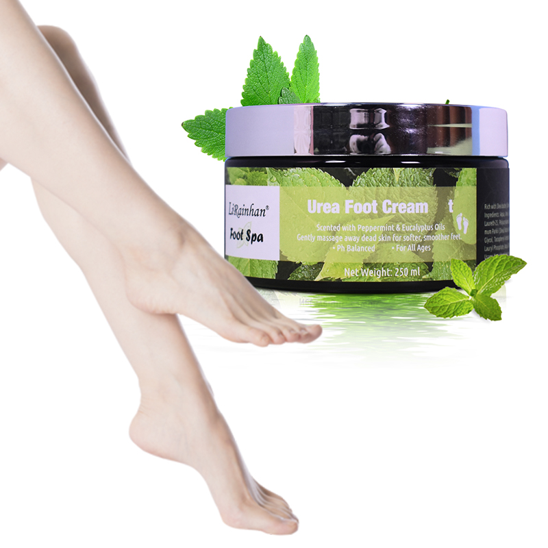 Mint Urea Cream 15 Percent +glycerol 10 Percent for Dry Cracked Feet Heels Knees Elbows Hands Repair Treatment, Moisturizer Corn Callus Dead Skin Remover Toenail Softener Care