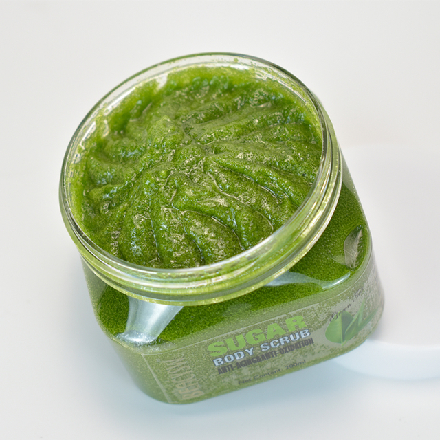 Private Label Green Tea Natural Exfoliating Whitening Organic Body Scrub