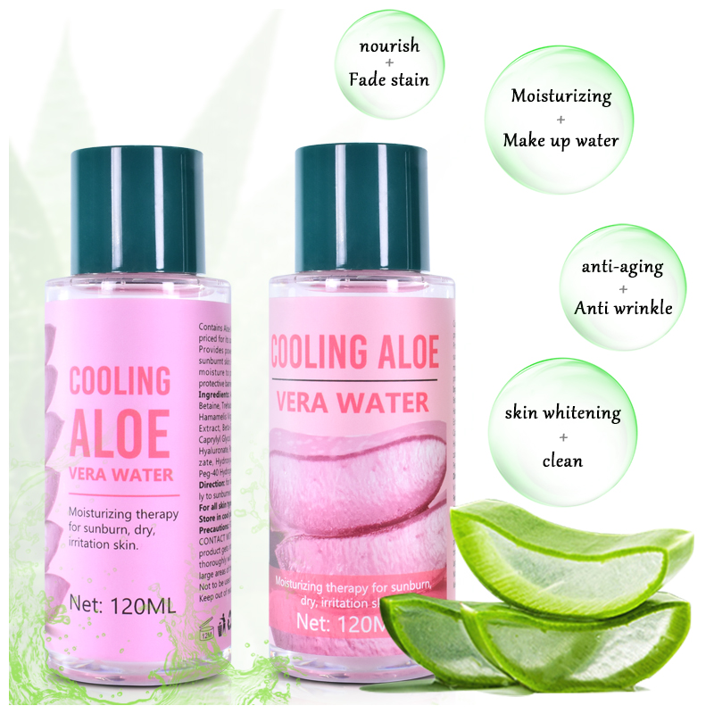 Private Label Rose Extract soothing and moisturizing Aloe Vera toner