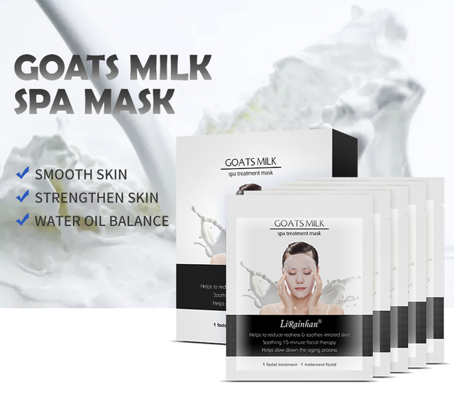  Custom Goats Milk Redness Reducing Hydraitng & Soothing Facial Mask Sheet