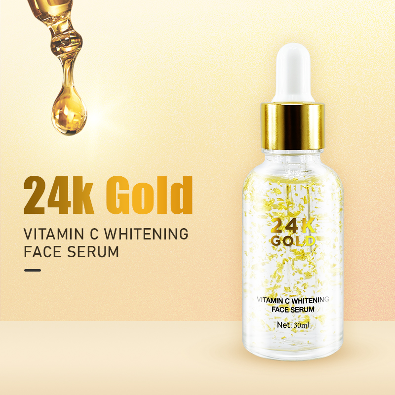 Factory Custom Vitamin C 24K Gold Serum For Provides Potent Anti Aging, Anti Wrinkle