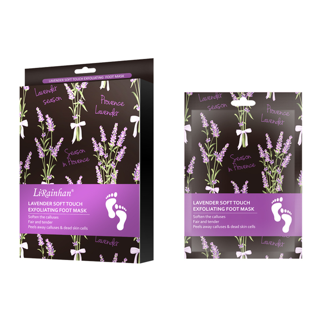 Factory Custom Foot Spa Foot Care Peel Mask With Lavender Feet Peeling Mask Exfoliating For Men And Women