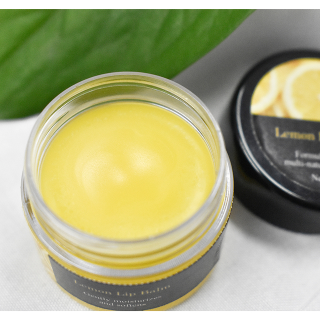 Custom logo Natural Lemon Honey Unscented Rescue Lip Balm 