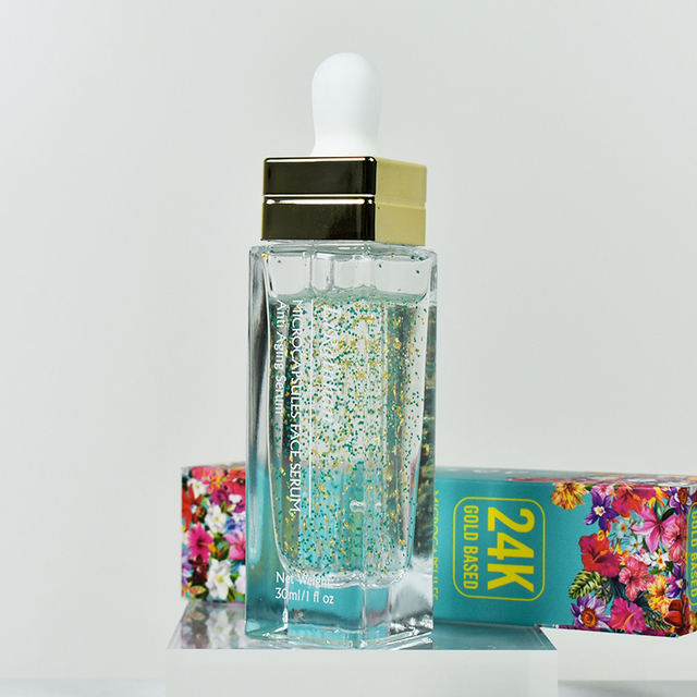 Private Label Skin Care Serum Anti Aging Wrinkle Dark Spot Whitening 24k Gold Face Serum