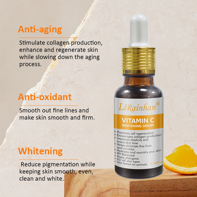 Vitamin C Whitening Serum for face Organic Professional Strength Whitening, Brightening, Hydrating By LIRAINHAN