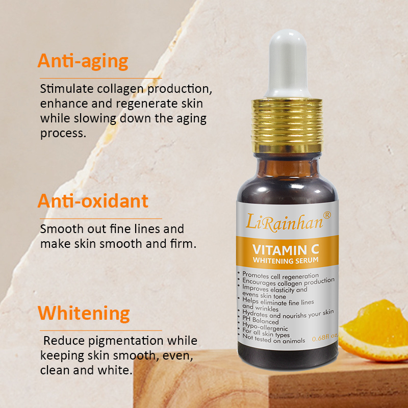Factory Custom Vitamin C Face Skin Brightening Anti Aging, Reduce Wrinkles & Dark Spots Serum