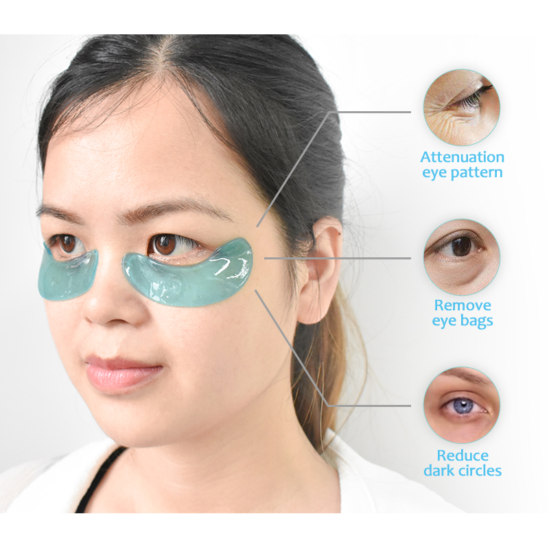 7 Bags Blue Collagen Under Eye Patches for Eye Bags and Wrinkles By LIRAINHAN