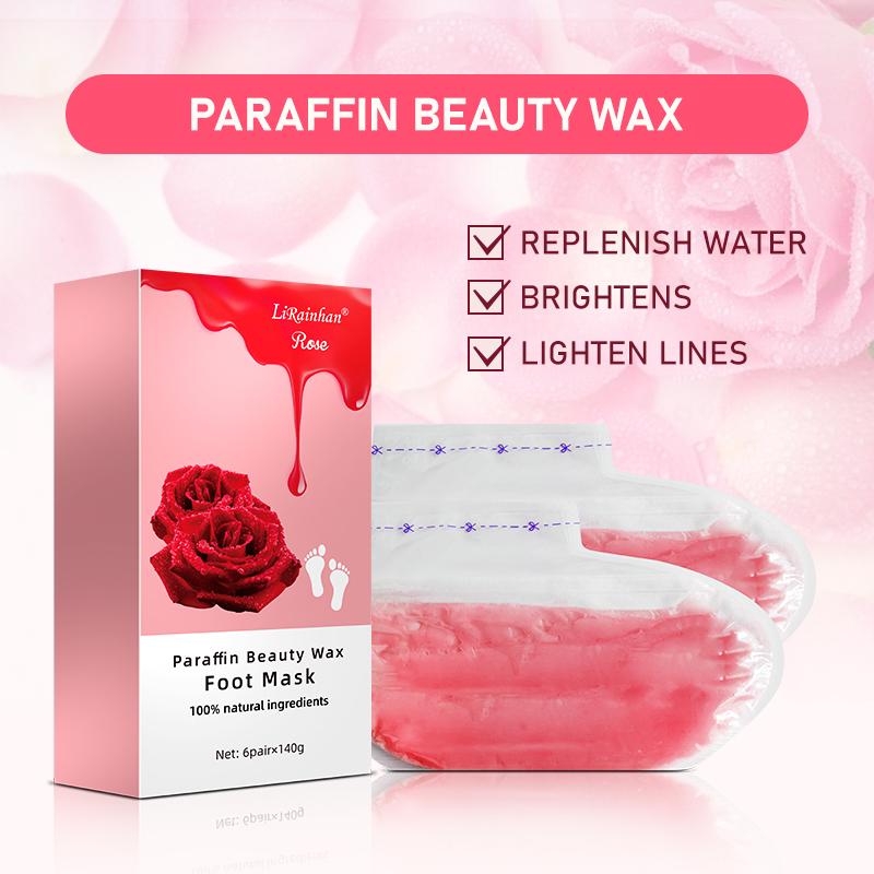 Factory Wholesale Rose Paraffin Wax Foot Mask