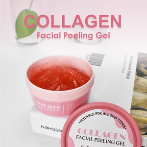 Face & Full Body Cleansing, Physical Peel Collagen Exfoliating Vegan Facial Peeling Gel with Vitamin E By Custom LOGO