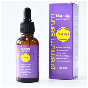 OEM ODM Overnight Repair Facial Blue Tansy Serum For Even Skintone, Calm and Soothe Redness 