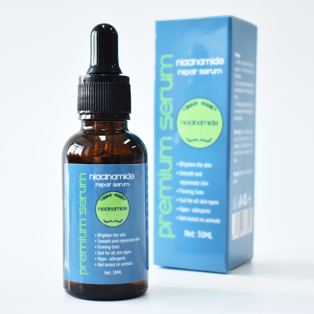 OEM ODM Brightening and Anti-Aging Facial Serum with Niacinamide, Reduces the Look of Dark Spots, Discoloration, and Uneven Skin Tone