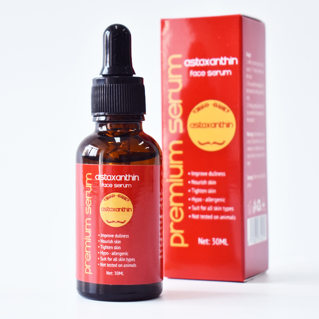 OEM ODM Astaxanthin Antioxidant Anti-aging Serum With Vitamin A, C, E For Skin Hydration & Firmness Rejuvenation