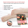 Factory Custom Peach Foot Dead Skin RemoverPeel Mask for Dry Cracked Feet 