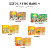 Private Label Hand Purify Sparking Crystal+Purify Sparking Activator+Walnut Scrub+ Moisturizing Cream 4Steps Coconut Hand Set