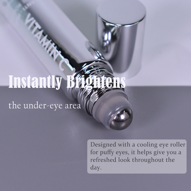 OEM ODM Vitamin C Under Eye Cream Roller Massage Ball for Fine Lines and Wrinkles Hydrates Brightens Under Eye Area