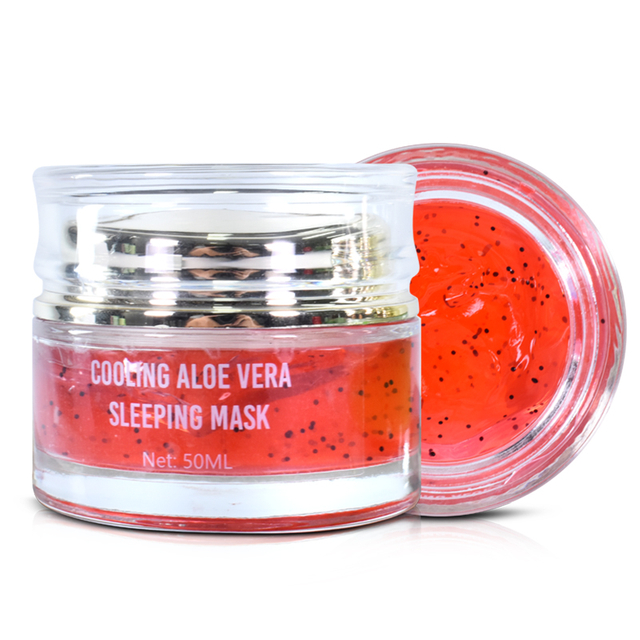 Private Label Night Time Skin Care & Repair Anti Aging Hydrating Overnight Face Mask with Aloe Vera Gel & Hyaluronic Acid