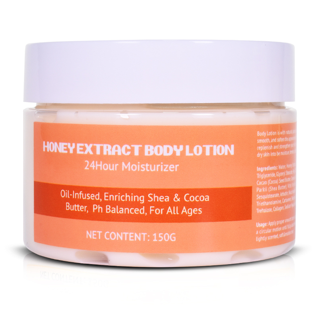 Private Label Skin-Soothing Moisturizer Honey Cream Moisturizing Lotion For Treatment Relief - Itchy, Dry Skin Healing 