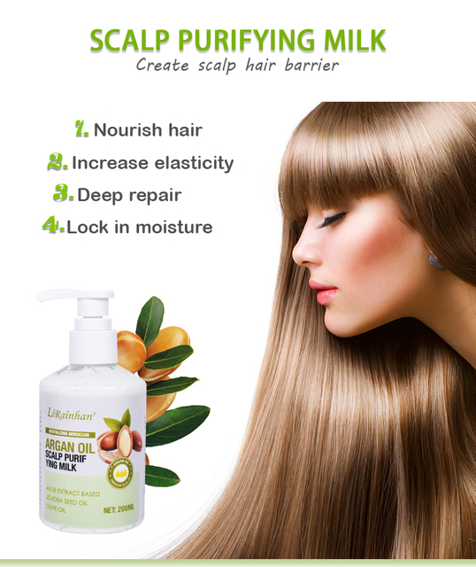 OEM ODM Revitalizing Moroccan Argan Oil Scalp Purifying Lotion