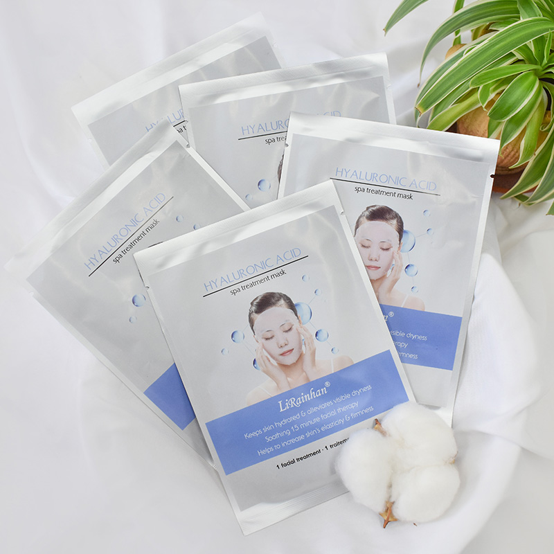  Custom Brightening & Hydrating Anti Aging Face Sheet Mask with Hyaluronic Acid, Vitamin C