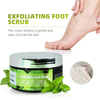 Exfoliating dead skin smoothing whitening foot skin scrub containing walnut particles