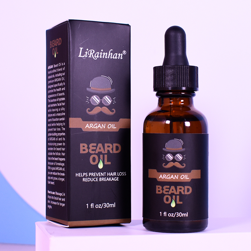 Beard Oil for Men Strengthen & Soften Beard with Pure Natural & Organic Ingredients By LIRAINHAN