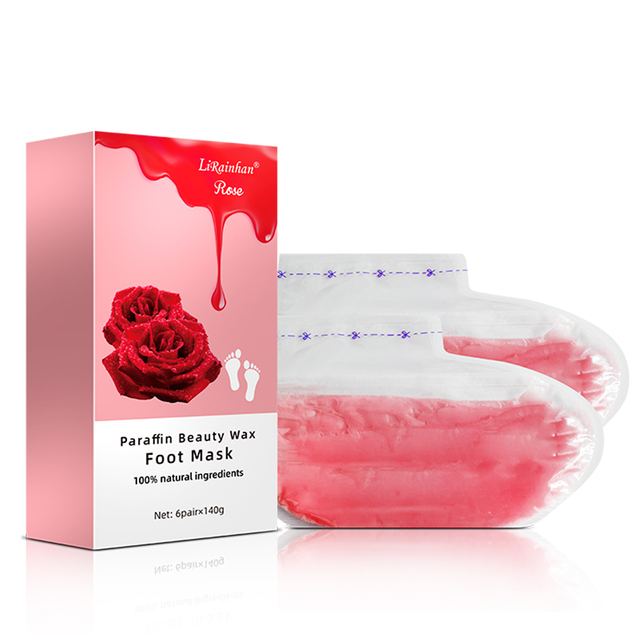 LIRAINHAN Rose Paraffin Wax Foot Mask