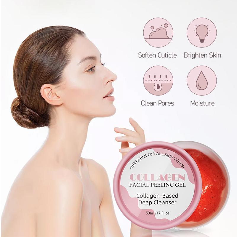Exfoliating Face Scrub Collagen Facial Peeling Gel Cleanser By LIRAINHAN