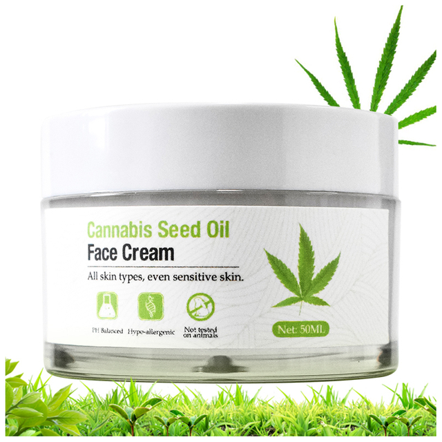 OEM ODM OBM Fine Lines, Rough Deep Wrinkles Cannabis Seed Oil Face Cream