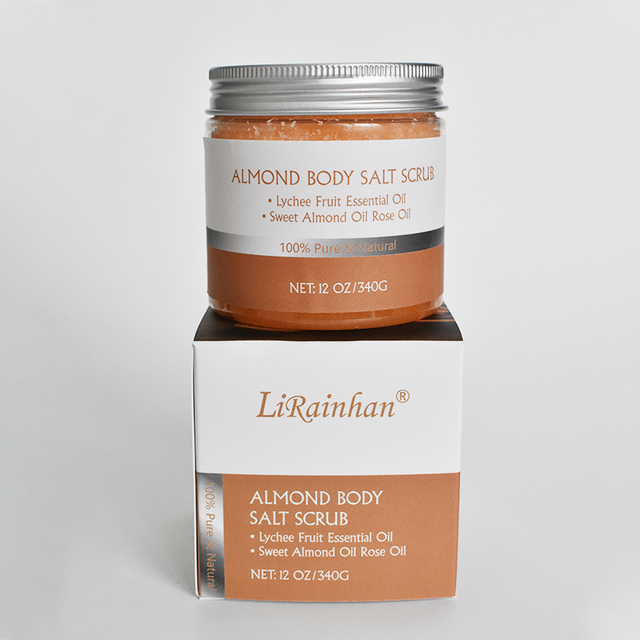 LIRAINHAN Exfoliating Whitening Moisturizing Almond Salt Scrub