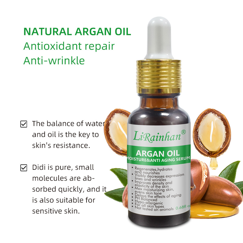 Factory Custom Argan Oil Lightweight face Oil Facial Serum To Reduces the Appearance of Wrinkles and hydrates dry skin