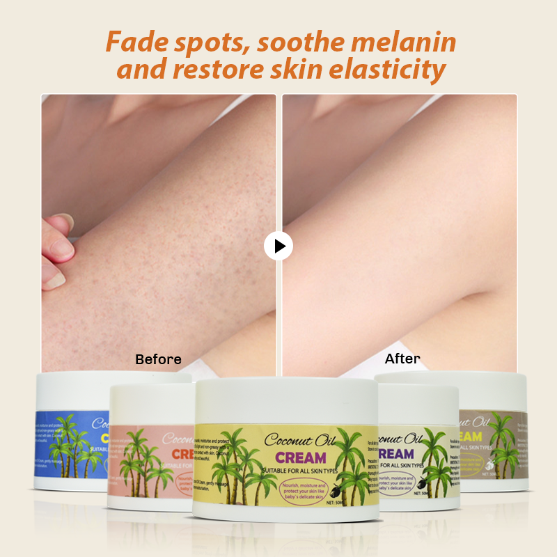 Private Label OEM ODM Moisturizing Hydrating Coconut Whipped Body Butter Silky Smooth Skin Cream 