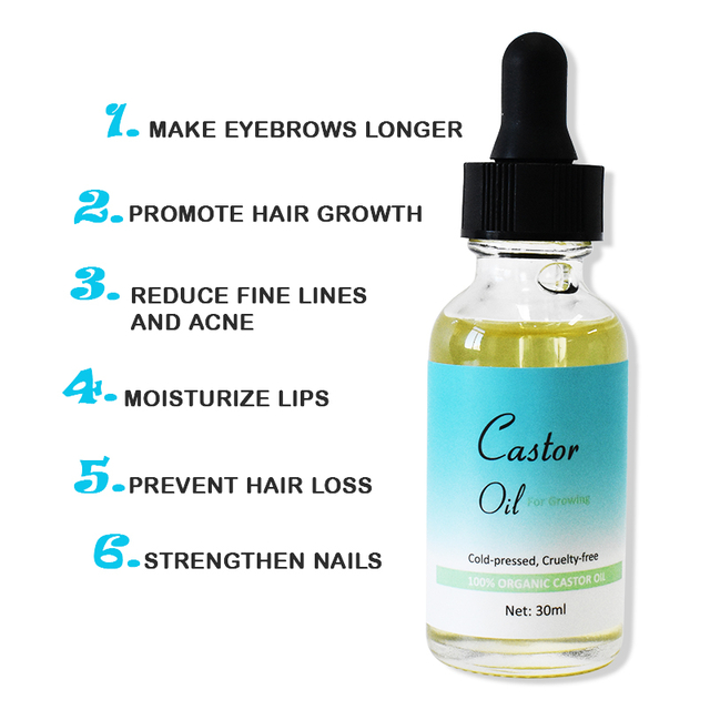 LIRAINHAN Pure Castor oil for Hair Eyebrows Eyelashes Beard Growth
