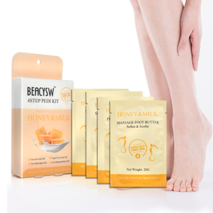 LIRAINHAN Moisturizing Exfoliating Milk Honey 4Step Sugar Scrub PEDI KIT