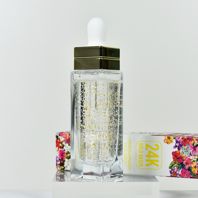 Private Custom 24K Gold Hyaluronic Acid Shrinks Pores Anti- aging Skin Care Face Serum