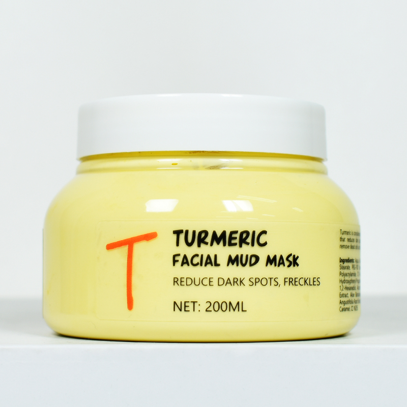 OEM Brightening Facial Care Nourishing Skin Cleansing Turmeric Mud Face Mask