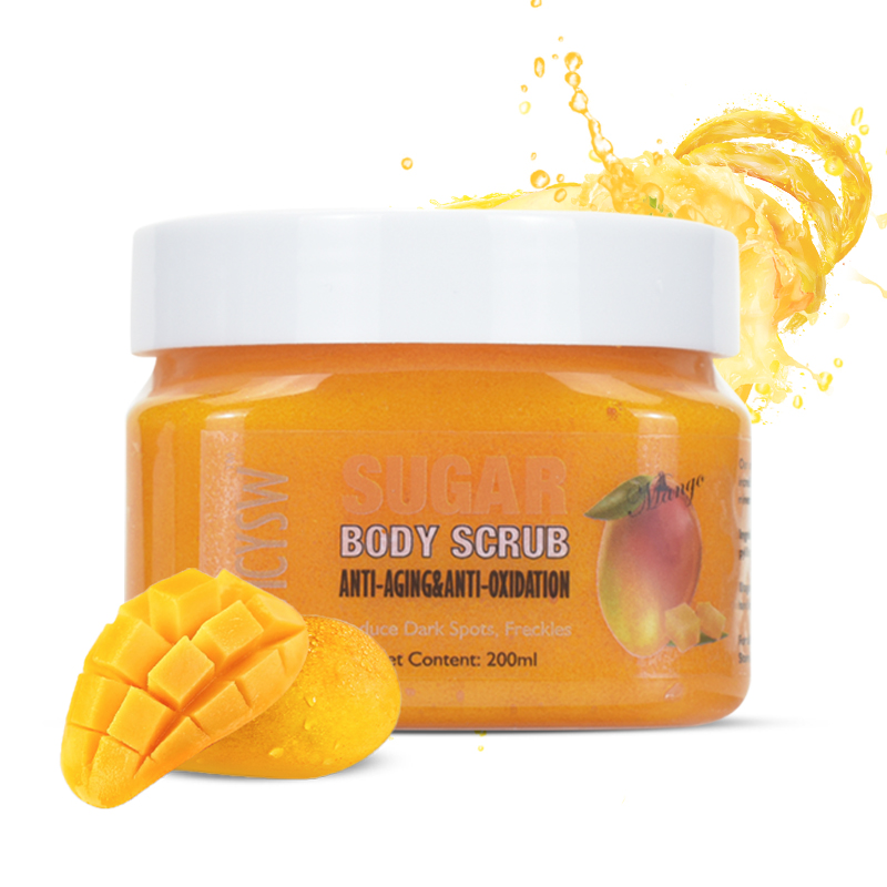 Private Label Mango Natural Exfoliating Whitening Organic Body Scrub