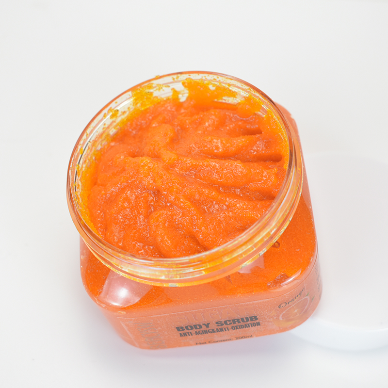 Private Label Orange Natural Exfoliating Whitening Organic Body Scrub